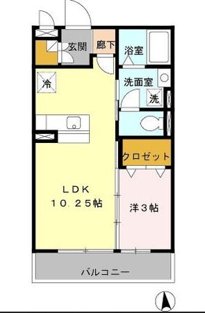 フェリスタ宮沢の物件間取画像